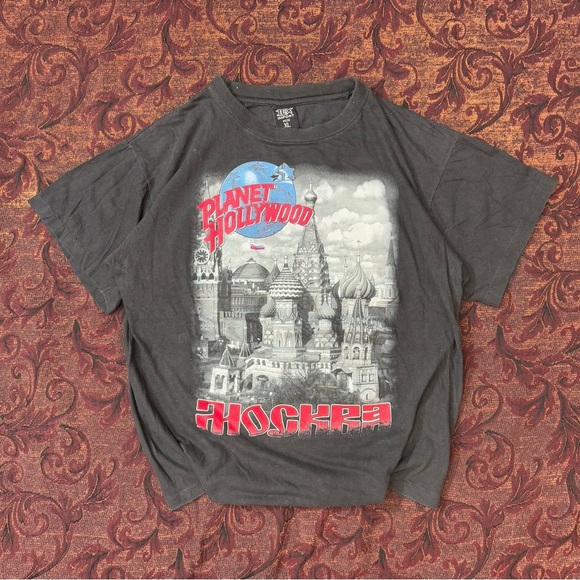 80/90s Planet Hollywood Russia Single Stitch Tee - Picture 1 of 4